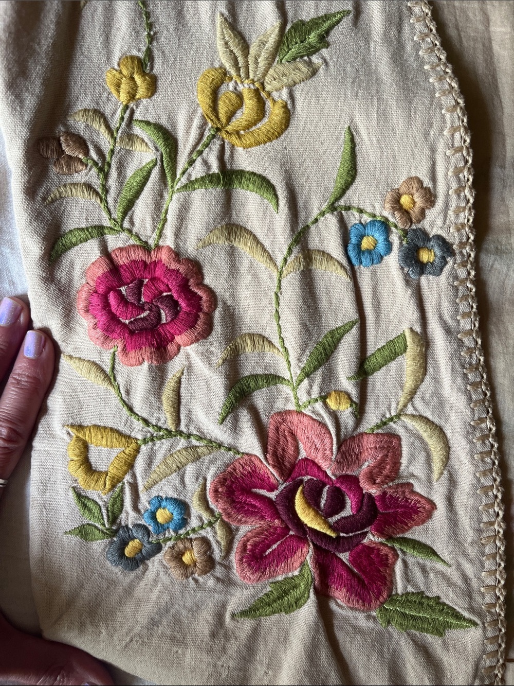 Chasing Unicorns 🌸🌾 Road Less Traveled Embroidered Kimono Jacket sz S - Picture 16 of 17